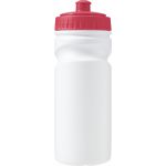 100% recyclable plastic drinking bottle (500ml), red (7584-08CD)