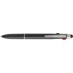 3 Colour ink aluminium ballpoint pen, black (7976-01)
