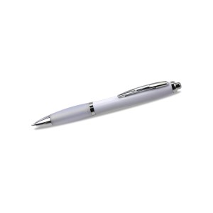 ABS ballpen Newport, white (Plastic pen)