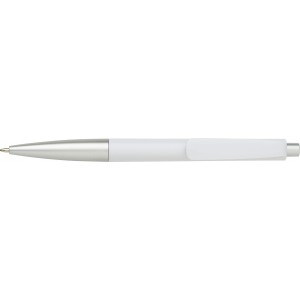 ABS ballpen Olivier, white (Plastic pen)