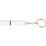 ABS keychain with LED light, red (7733-08)