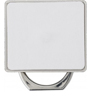 ABS mobile phone holder Lizzie, silver (Office desk equipment)