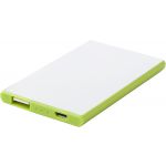 ABS power bank with a Li-polymer battery 2000mAh, lime (7094-19)