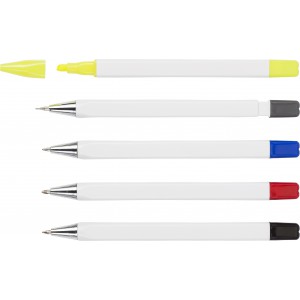 ABS writing set Tulisa, white (Pen sets)