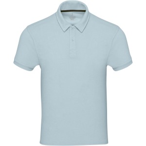 Akoya recycled terry unisex polo, Cloud Blue (T-shirt, mixed fiber, synthetic)