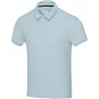 Akoya recycled terry unisex polo, Cloud Blue