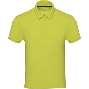Akoya recycled terry unisex polo, Lime (T-shirt, mixed fiber, synthetic)