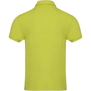 Akoya recycled terry unisex polo, Lime (T-shirt, mixed fiber, synthetic)
