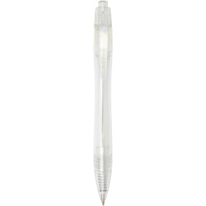 Alberni RPET ballpoint pen, Transparent clear (Metallic pen)