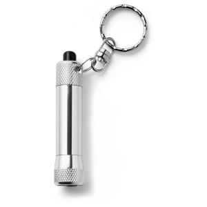 Aluminium 2-in-1 key holder Audrey, silver (Keychains)