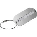 Aluminium luggage tag Isa, silver (3129-32)