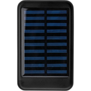 Aluminium solar power bank Tycho, black