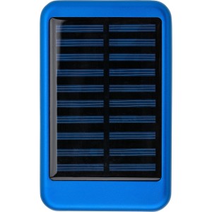 Aluminium solar power bank Tycho, blue
