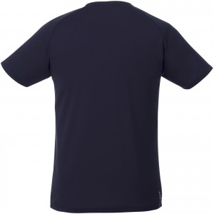 Amery short sleeve men's cool fit v-neck shirt, Navy (T-shirt, mixed fiber, synthetic)