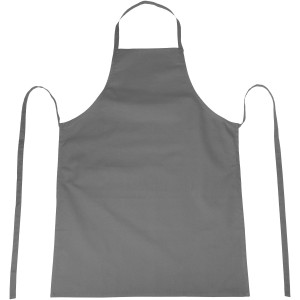 Reeva 100% cotton apron with tie-back closure, Grey (Apron)