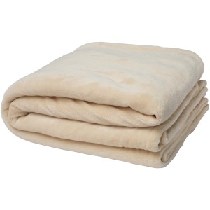 Ashen GRS recycled sherpa blanket, Oatmeal