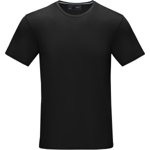 Azurite short sleeve men's  organic t-shirt, Solid black (T-shirt, 90-100% cotton)