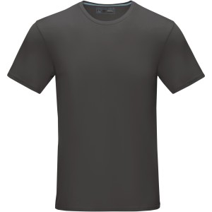 Azurite short sleeve men's  organic t-shirt, Storm grey (T-shirt, 90-100% cotton)
