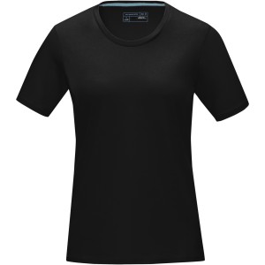 Azurite short sleeve women's GOTS organic t-shirt, Solid black (T-shirt, 90-100% cotton)