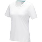 Azurite short sleeve women's GOTS organic t-shirt, White (3750701)