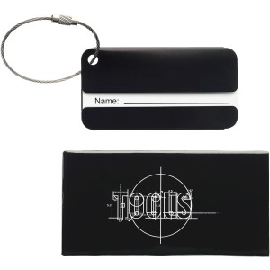 Discovery luggage tag, solid black (Bag accesories)