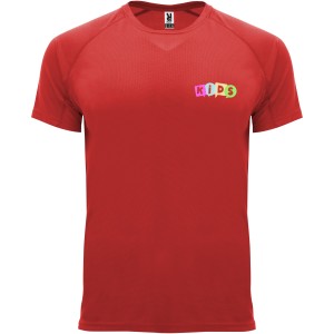 Bahrain short sleeve kids sports t-shirt, Red (T-shirt, mixed fiber, synthetic)