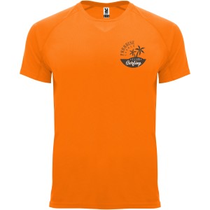 Bahrain short sleeve men's sports t-shirt, Fluor Orange (T-shirt, mixed fiber, synthetic)