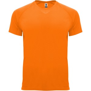 Bahrain short sleeve men's sports t-shirt, Fluor Orange (T-shirt, mixed fiber, synthetic)