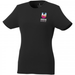 Balfour short sleeve women's organic t-shirt, solid black (T-shirt, 90-100% cotton)