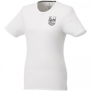 Balfour short sleeve women's organic t-shirt, White (T-shirt, 90-100% cotton)