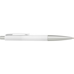 ABS ballpen Olivier, white (Plastic pen)