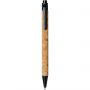 Midar cork and wheat straw ballpoint pen, Black