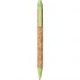 Midar cork and wheat straw ballpoint pen, Green