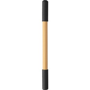 Bamboo endless pencil Wolfgang, black (Wooden, bamboo, carton pen)