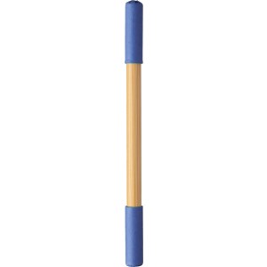 Bamboo endless pencil Wolfgang, cobalt blue (Wooden, bamboo, carton pen)