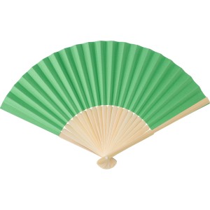 Bamboo hand held fan Elio, Green (Fan)