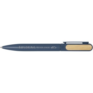 Blanca recycled aluminium ballpoint pen, Ocean blue (Metallic pen)