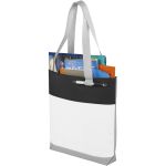 Bloomington convention tote bag, White, solid black (12010000)