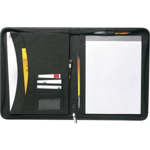 Bonded leather folder Josie, black (Folders)