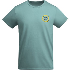 Breda short sleeve men's t-shirt, Dusty Blue (T-shirt, 90-100% cotton)