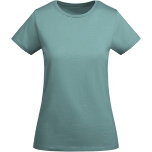 Breda short sleeve women's t-shirt, Dusty Blue (T-shirt, 90-100% cotton)