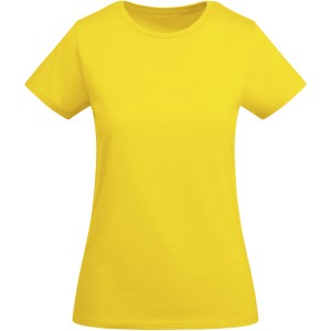 Breda short sleeve women's t-shirt, Yellow (T-shirt, 90-100% cotton)