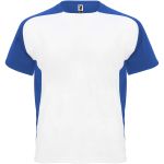 Bugatti short sleeve kids sports t-shirt, White, Royal blue (K63998Q)