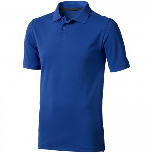 Calgary short sleeve men's polo, Blue (Polo shirt, 90-100% cotton)