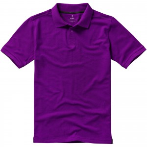 Calgary short sleeve men's polo, Plum (Polo shirt, 90-100% cotton)