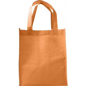 Nonwoven (80 gr/m2) shopping bag. Kira, orange (Shopping bags)