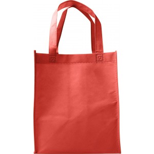 Nonwoven (80 gr/m2) shopping bag. Kira, red (Shopping bags)