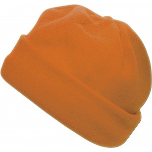 Polyester fleece (200 gr/m2) beanie Elliana, orange (Hats)