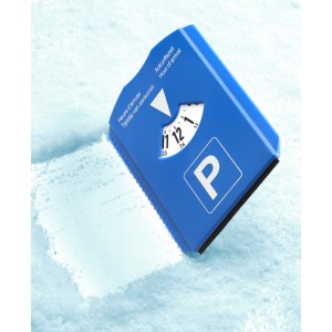 Plastic 2-in-1 parking disc Teddie, cobalt blue (Car accesories)