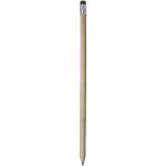 Cay wooden pencil with eraser, solid black (10709700)